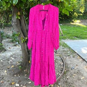 Long sleeve flowing dress/duster